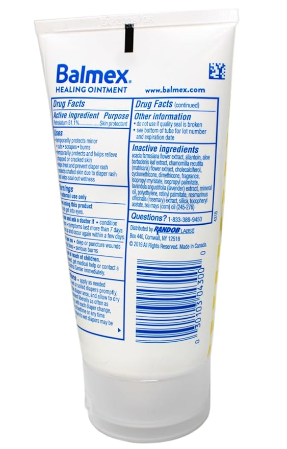 Balmex Extra Protective Clear Ointment, 3.5 fl oz (100 ml)