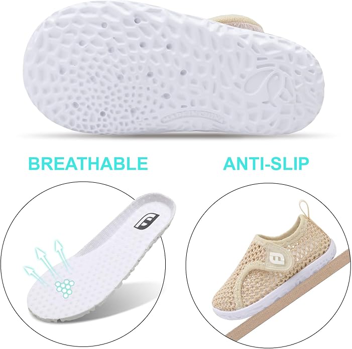 JOINFREE Baby Toddler Water Shoes Boys Girls Sandals Barefoot Kids Breathable Sneakers Shoes for Walking Running