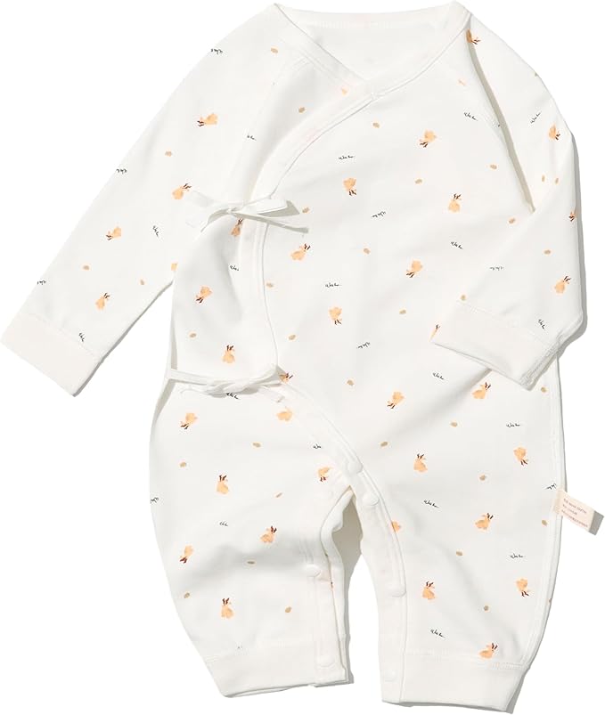 100% Organic Cotton Soft 0-6 Months Unisex Footless Newborn Baby Sleepers Pajamas Romper Boys Girls Long Sleeve