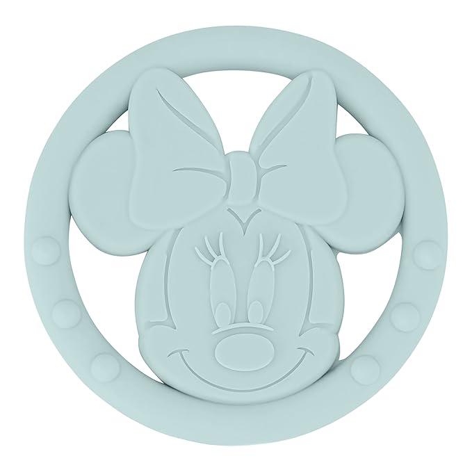 Cudlie Disney Silicone Teether Toy Set for Infants, Food Grade and BPA Free Teethers for Babies 6-12 Months, 2-Pack Teether Toys for Newborns