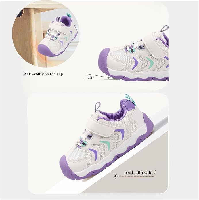 Baby Boy Girl First Walking Shoes Wide Toe Toddler Sneakers Breathable Non Slip Infant Barefoot Shoes 6 12 18 24 Months
