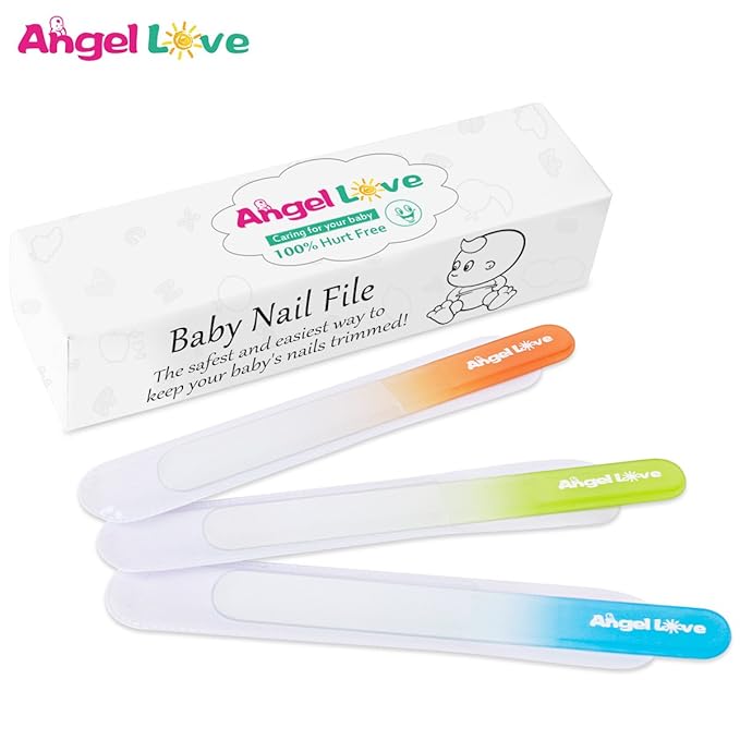 Baby Nail File, 3 Pack, Emery Board Glass, Crystal, Set for Newborns, Toddlers, Infant, Babies & Young Children, New Moms & Baby Shower,ZJC2