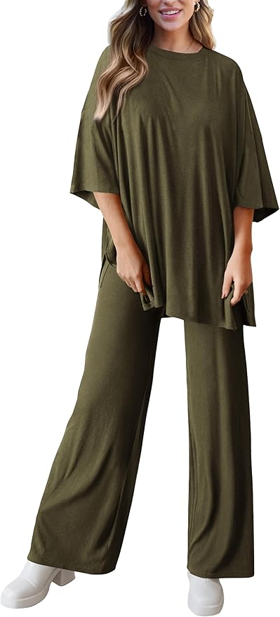 PRETTYGARDEN Two Piece Sets for Women Summer Fashion Lounge Matching Set 2026 Spring Travel Vacation Airport Outfits Clothing