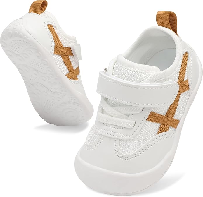 Scurtain Baby Shoes Boy Girl First Walking Shoe Infant Crib Breathable Sneakers Lightweight Barefoot Shoes for Babies