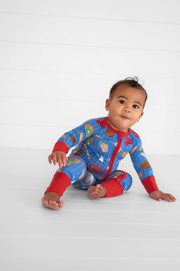 Little Sleepies Pajamas for Baby Boys & Girls, Viscose from Bamboo Baby Pajamas, Preemie & Newborn Sleepers, 2-Way Zipper PJs