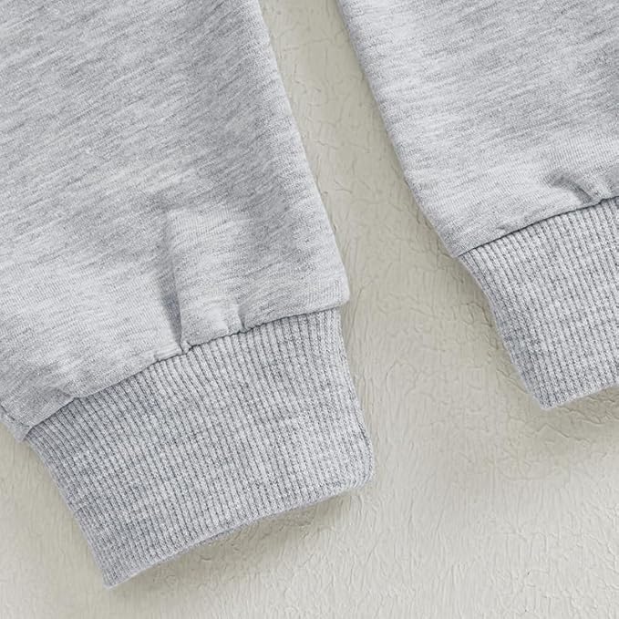 Baby Boy Fall Clothes Set Long Sleeve Letter Print Sweatshirt Pants Toddler Infant Outfits 6 12 18 24 Months 2T