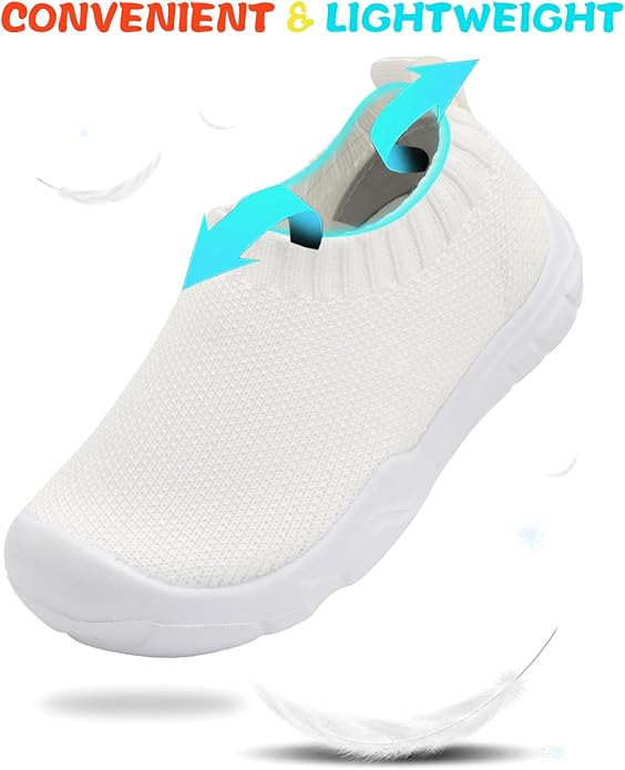 JOINFREE Toddler Boys Girls Sneaker Slip On Shoes Kids Lightweight Breathable Walking Shoes
