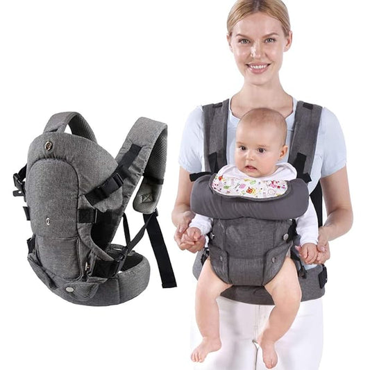 Baby Carriers Newborn to Toddler,Baby Carrier Wrap,Cozy Baby Holder Carrier Lightweight,Adjustable Infant Carriers Support for 7-45lbs Girl and Boy -All Positions,Shower Gift -Grey