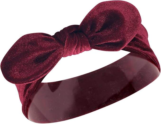 Hudson Baby Cotton and Synthetic Headbands, Size 0-24 Months