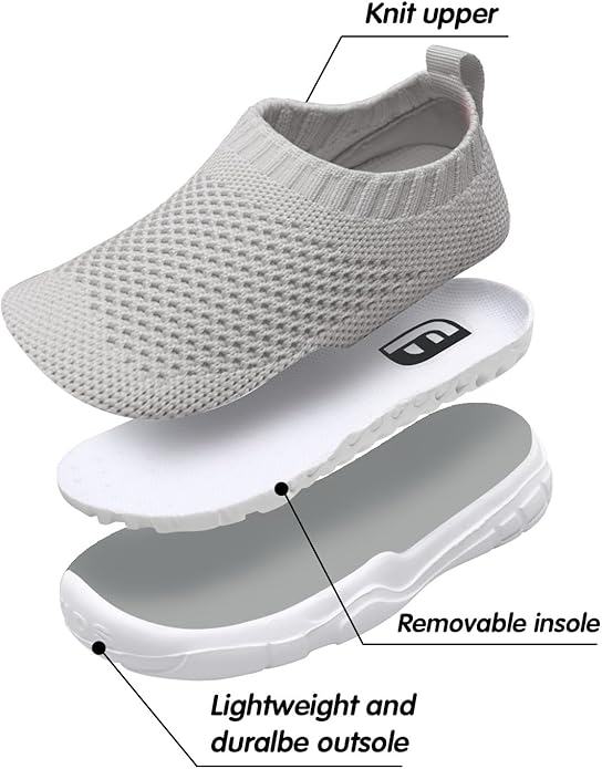 JOINFREE Toddler Boys Girls Sneaker Slip On Shoes Kids Lightweight Breathable Walking Shoes