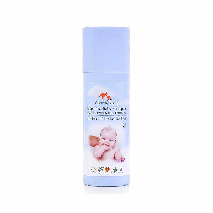 Mommy Care Natural Baby Shampoo – Gentle & Nourishing Calendula Shampoo for Newborns, SLS-Free, Vegan & Cruelty-Free, 200 ml / 6.76 fl oz