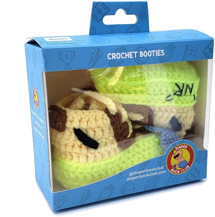 Diaper Book Club Baby Sneakers Crochet Hypebeast Shoes for Toddler Sneakerheads, Soft Booties for Boys & Girls, Designer Kids Fashion, Breathable & Comfortable Children's Kicks