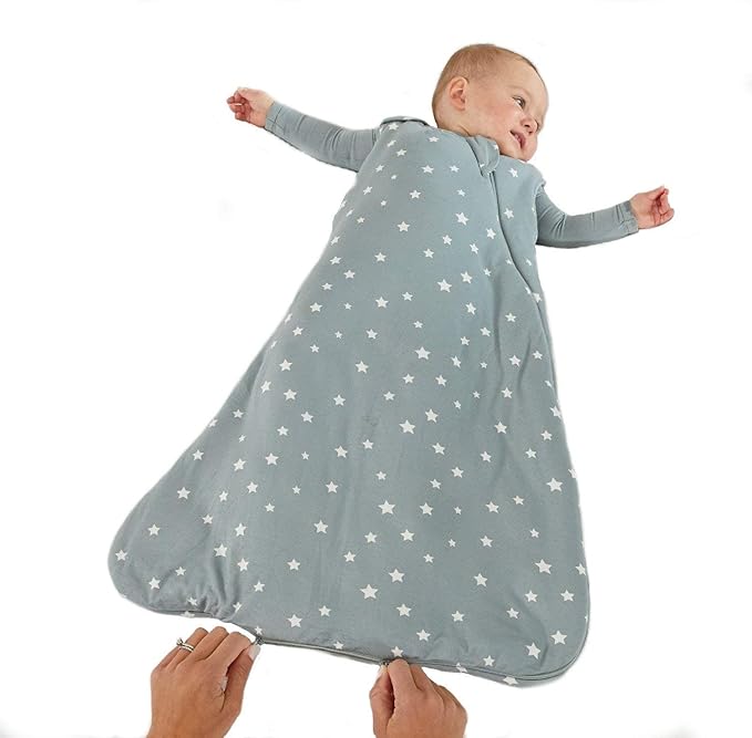 GUNAMUNA Unisex Baby, Toddler Wearable Sleeping Bag Bamboo Rayon, Premium Duvet Sleep Sack, 0.5 TOG