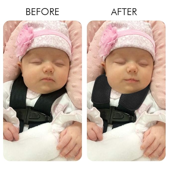 Accmor Car Seat Straps Shoulder Pads for Baby Kids, Soft Car Seat Strap Covers, Seat Belt Covers for Car Seats, Pushchair, Stroller