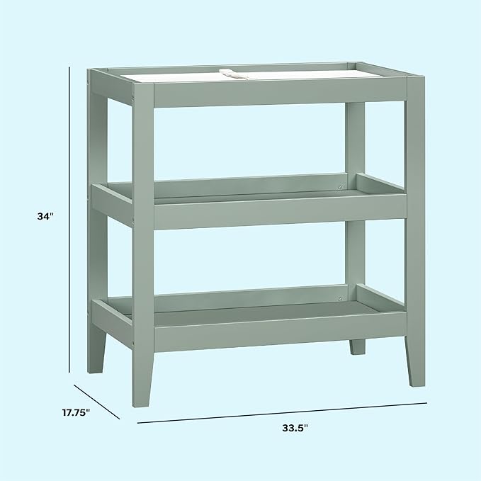Carter's by Davinci Colby Changing Table in Light Sage, GREENGUARD Gold Certified