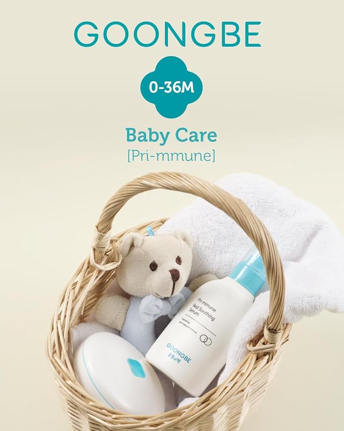 GOONGBE Pri-mmune Red Soothing Serum - Korean Baby Soothing Serum - Lightweight Gel Lotion - Refreshing & Cooling Gel for Instant Skin Relief for Newborns, Babies and Toddlers, 5.07 fl.oz.