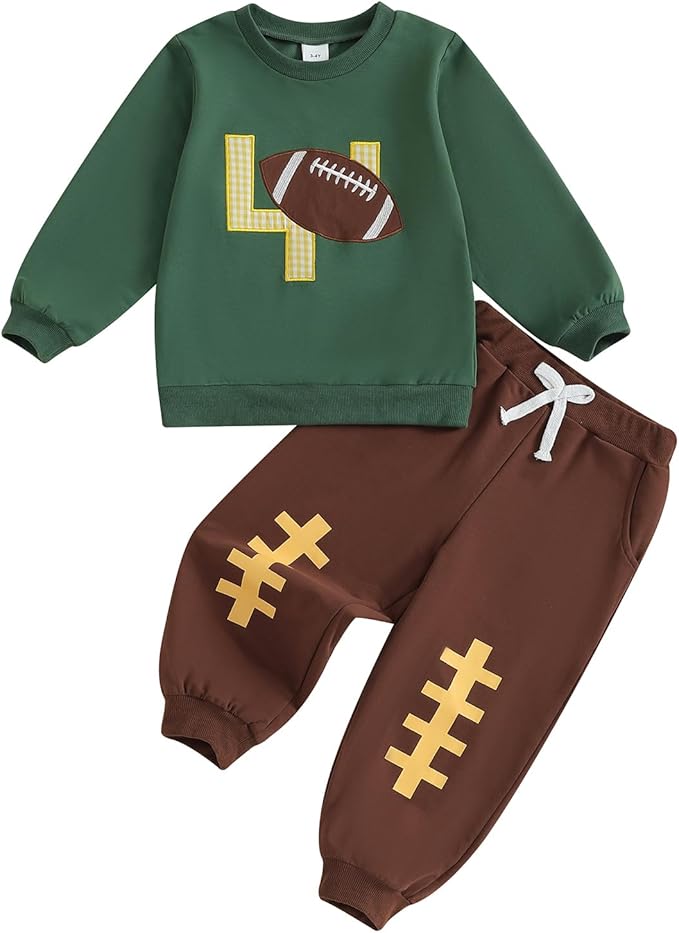 Infant Baby Boy Fall Clothes Set Funny Letter Sweatshirt Pant Outfit Toddler Winter Clothes 6 12 18 Months 2T 3T