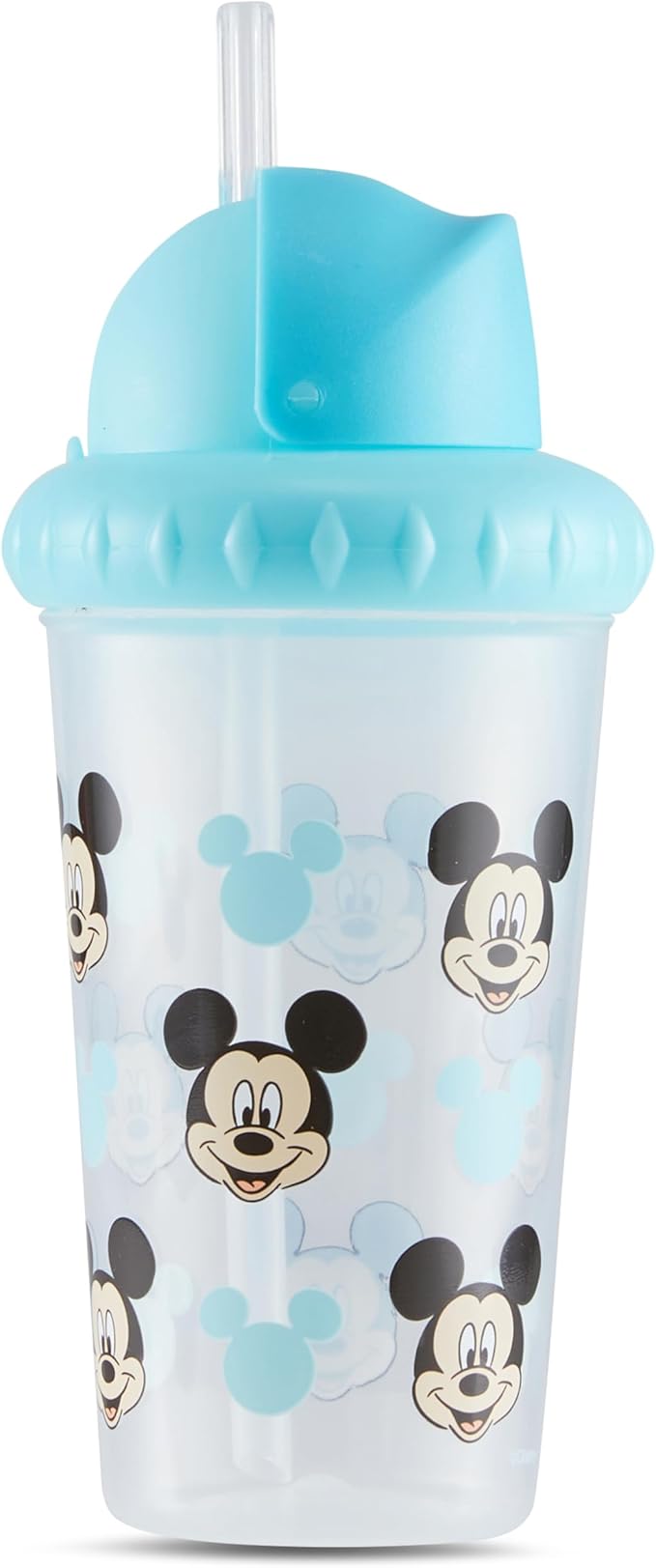 Disney Toddler Sippy Cups for Boys and Girls | 10 Ounce Sippy Cup Pack of Two with Straw and Lid | Durable Leak Proof Travel Water Bottle for Toddlers