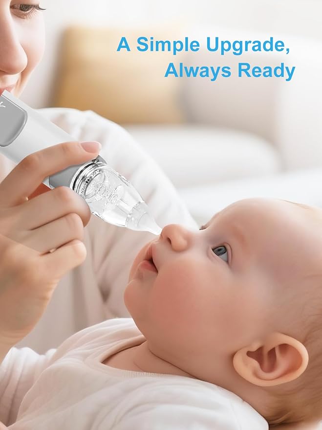 Nasal Aspirator Replacement Parts Set Compatible with GROWNSY, X-Bosak Baby Nose Sucker for Baby & Toddlers, 6 Soft Silicone Tips with Suction Chamber