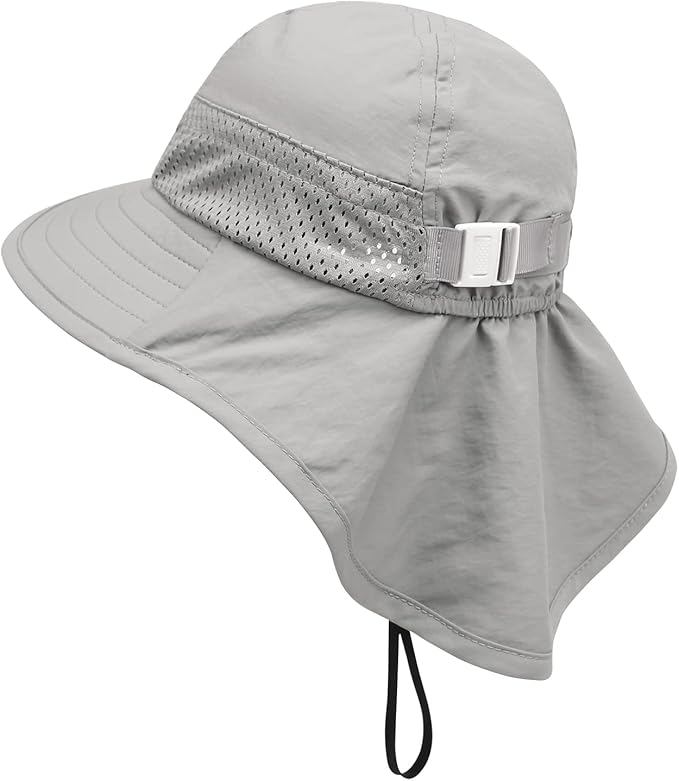 Baby Sun Hat UPF 50+ Toddler Wide Brim Beach Hats for Boys Girls 0-6 Years