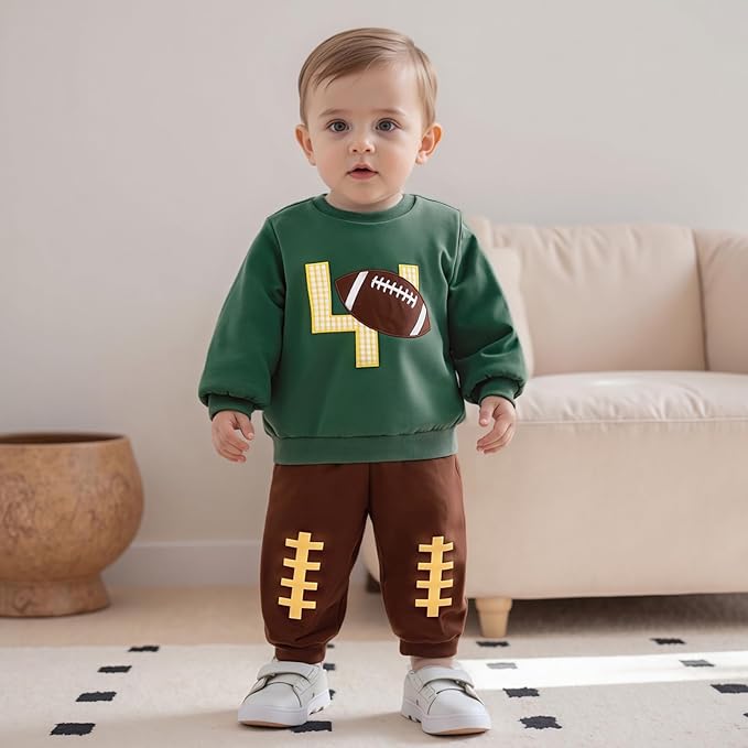 Infant Baby Boy Fall Clothes Set Funny Letter Sweatshirt Pant Outfit Toddler Winter Clothes 6 12 18 Months 2T 3T