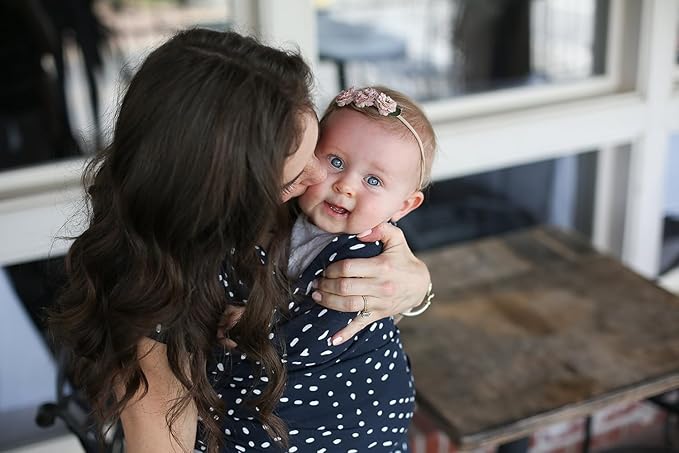 Seville Stretchy Baby Wrap - Newborn to Toddler Carrier - Hands-Free Sling - 7-35 lbs