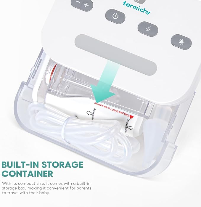 Termichy Electric Baby Nasal Aspirator: Automatic Nose Sucker for Stuffy Nose Toddlers - Adjustable Baby Nose Suction with 9 Suction Levels Gentle & Fast Relief of Nasal Congestion in Newborns