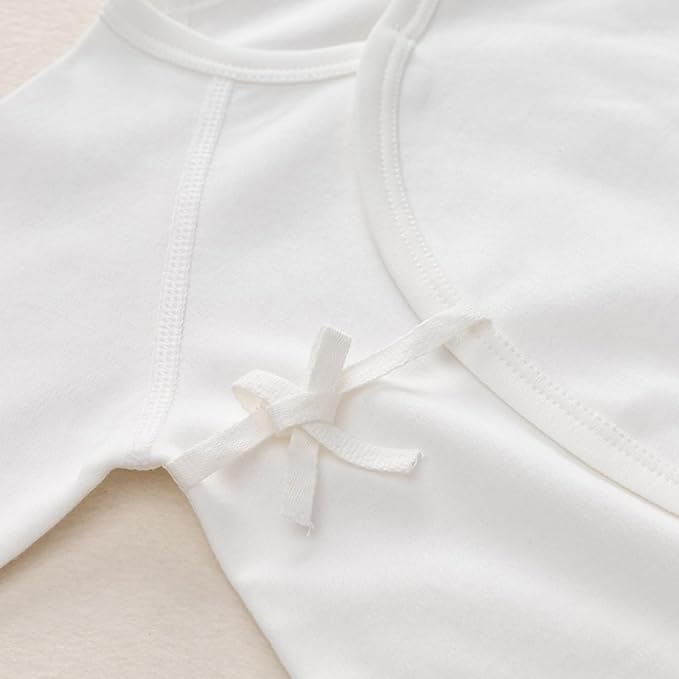 100% Organic Cotton Soft 0-6 Months Unisex Footless Newborn Baby Sleepers Pajamas Romper Boys Girls Long Sleeve