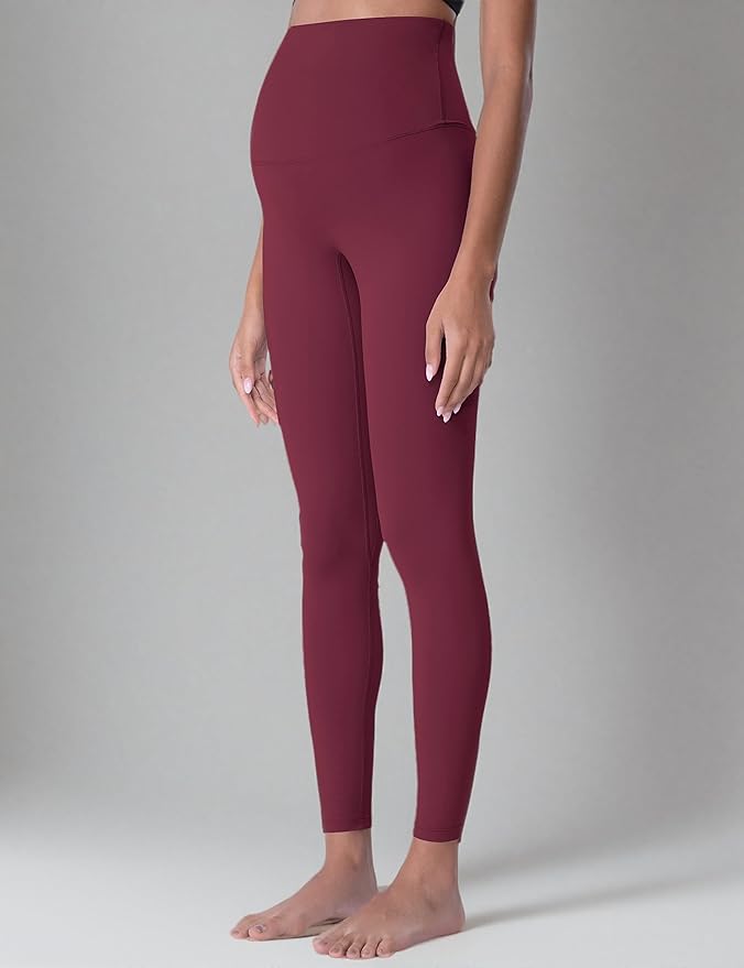 POSHDIVAH Women's Maternity Leggings Over The Belly Pregnancy Yoga Pants Active Wear Workout Leggings
