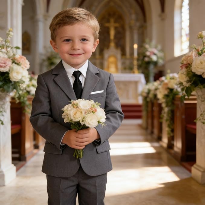 Baby Suit for Toddler Boys Infant Formal Suits Baby Boy Ring Bearer Wedding Outfit