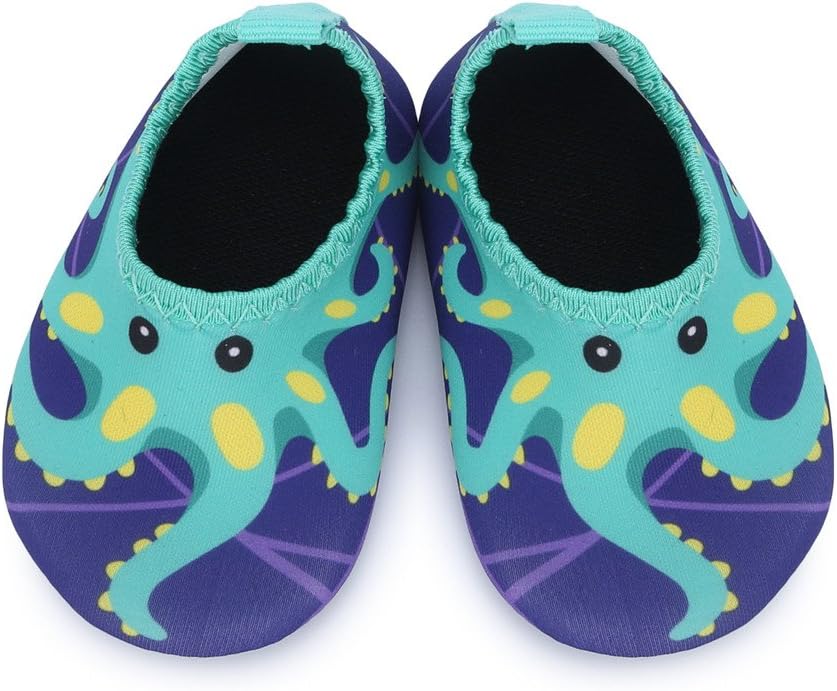 JIASUQI Baby Boys and Girls Barefoot Swim Water Skin Shoes Aqua Socks for Beach Swim Pool