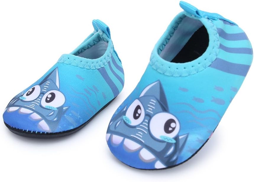 JIASUQI Baby Boys and Girls Barefoot Swim Water Skin Shoes Aqua Socks for Beach Swim Pool