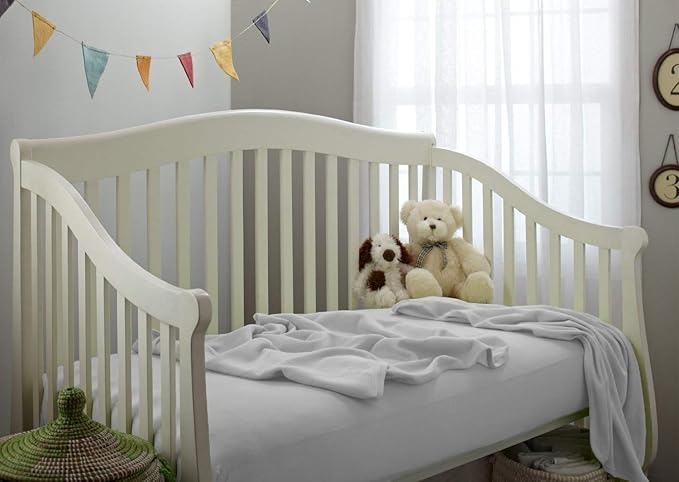 American Baby Company 100% Cotton Thermal Waffle Swaddle Blanket (30" x 40"), Soft, Breathable & Stretchy, White, 2 Pack, for Boys and Girls, Perfect for Swaddling, Travel and Gifting