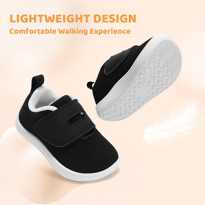 Baby Boy Girl Wide Toe Box Shoes Toddler Barefoot Shoe Non-Slip First Walking Infant Sneakers 6 9 12 18 24 Month