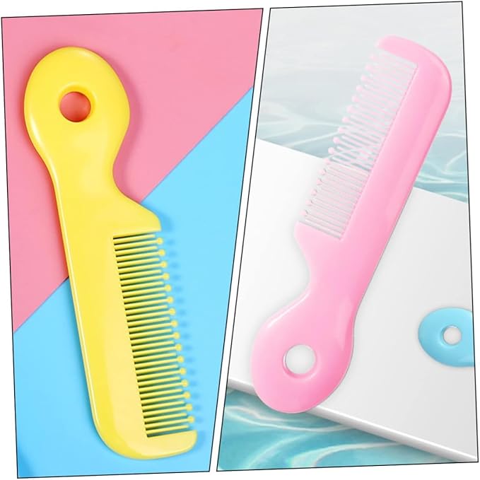 4Pcs Newborn Hair Comb Baby Comb Round Teeth Combs Wide Tooth Hair detangler for Toddler Pocket Hair Comb Baby and Child Care Products Health and Household