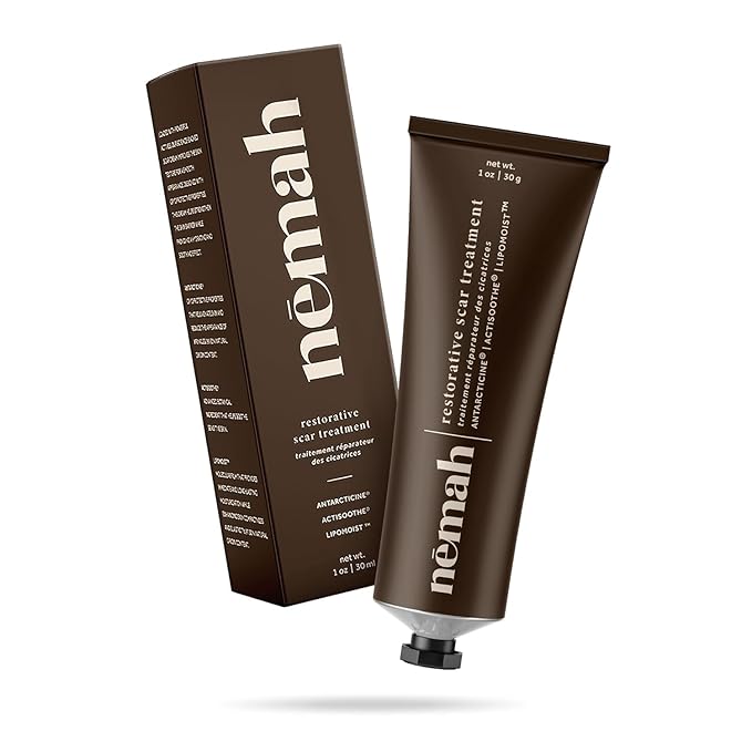 Nemah Restorative Scar Treatment, C Section Recovery, Scar Cream for Surgical Scars, Ideal to Reduce the C Section and Acne Marks, Dermatologist Approved, Antioxidant Rich, Vegan Formula, 1 oz
