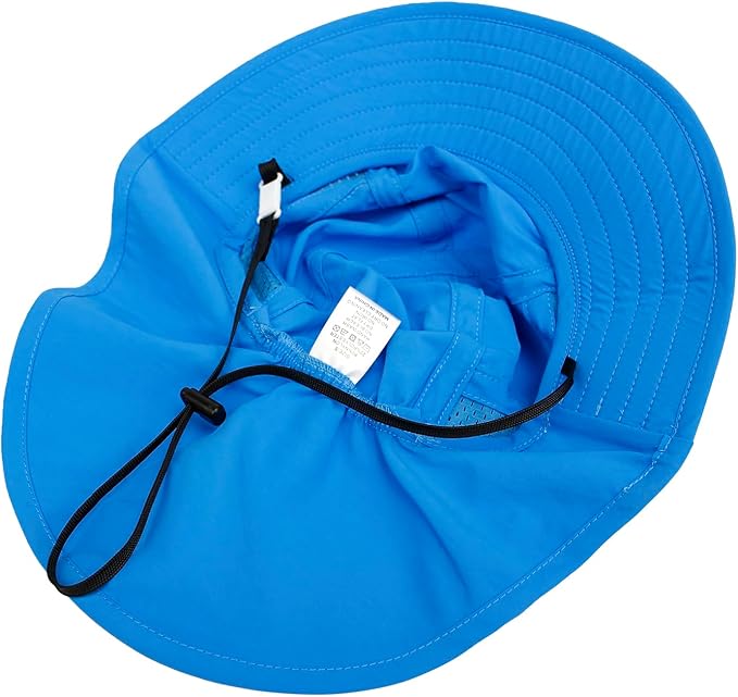 Baby Sun Hat UPF 50+ Toddler Wide Brim Beach Hats for Boys Girls 0-6 Years