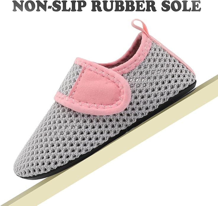 JIASUQI Baby Boys and Girls Barefoot Swim Water Skin Shoes Aqua Socks for Beach Swim Pool