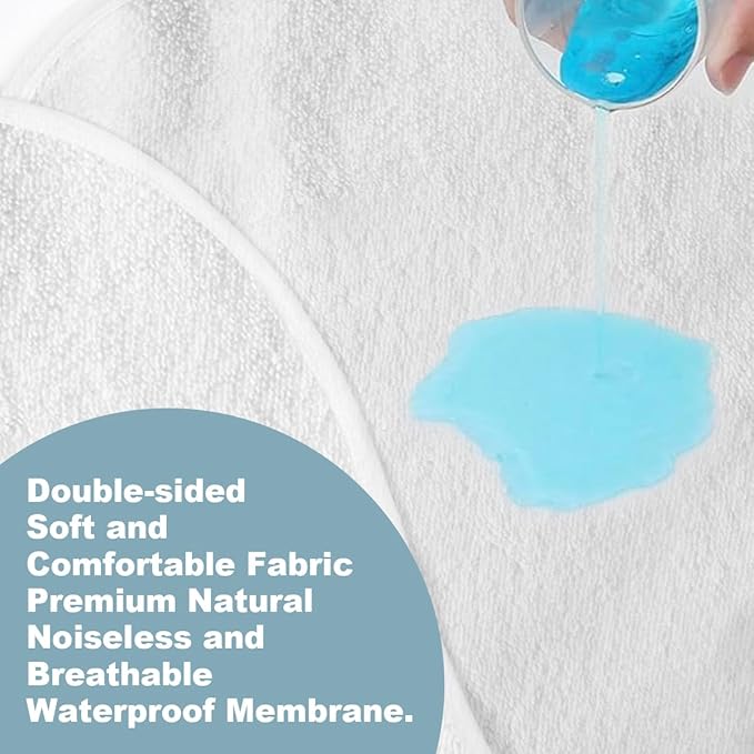 Thicker 4-Pack Waterproof Changing Pad Liners - Ultra Soft & Absorbent for Baby, Fits Keekaroo Peanut Changer & Standard Pads, Machine Washable, Two-Sided Design (15"x26.5")