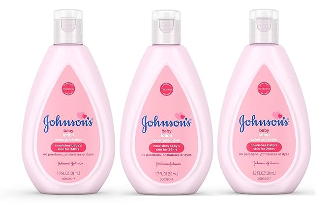 Johnson's Baby Lotion Travel Size 1.7 oz (50ml) - Pack of 3