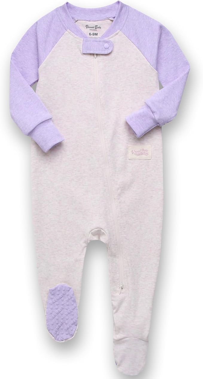 VAENAIT BABY Infant Toddler Boys Girls Modal Cotton Footed Pajamas One-Piece Romper Sleep and Play 0M-2T
