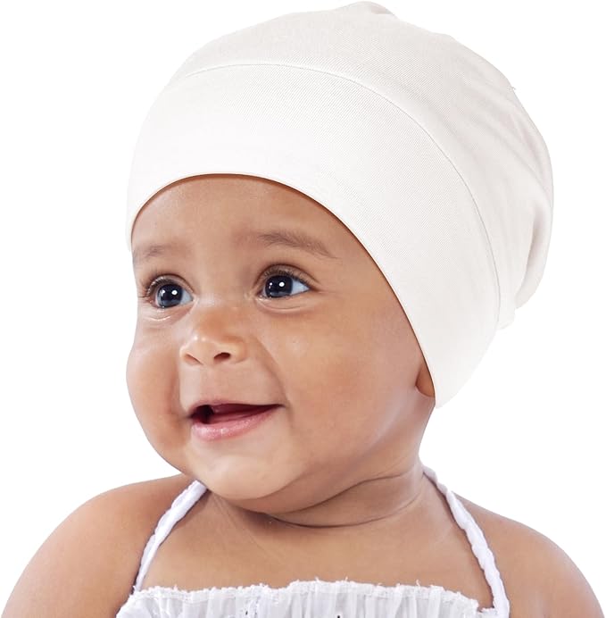 OLESILK Silk Baby Bonnet for 0-6 Months - 100% Mulberry Silk Toddler Hair Bonnet, Adjustable Night Cap for Sleeping