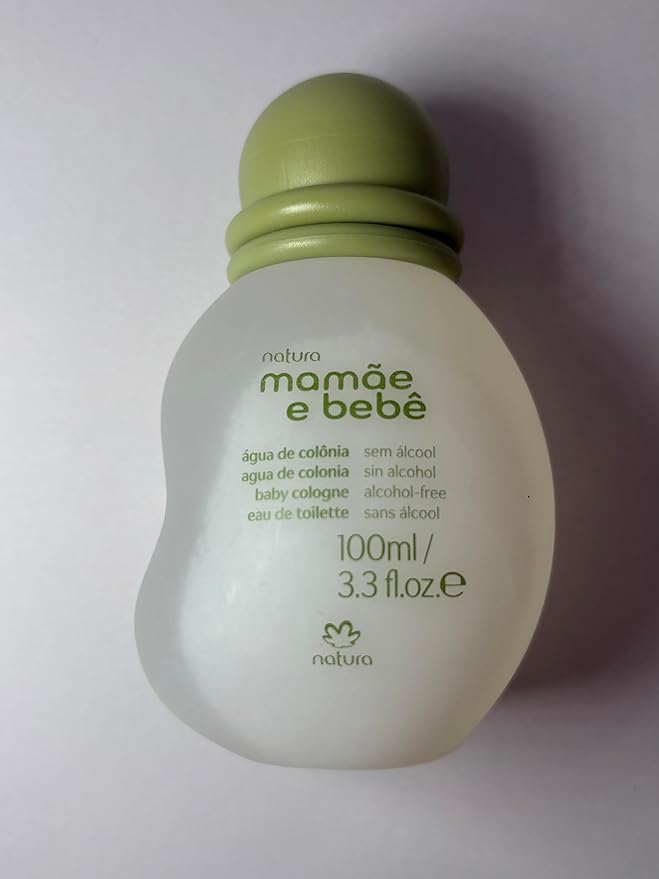 Natura - Mamãe e Bebê Mom & Baby Cologne | Gentle Fresh Scent for Babies | Alcohol-Free, Hypoallergenic, Pediatrician Tested, Vegan & Safe Daily Use – 3.4 fl oz (100 ml)