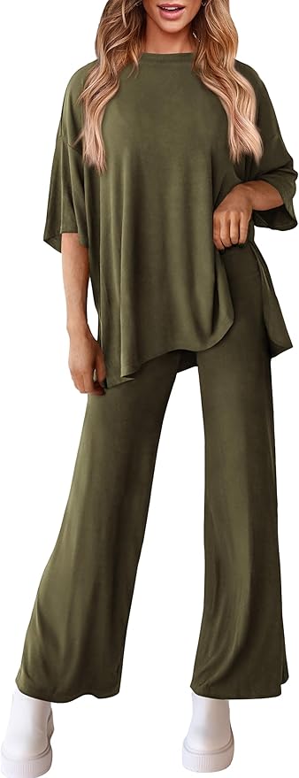 PRETTYGARDEN Two Piece Sets for Women Summer Fashion Lounge Matching Set 2026 Spring Travel Vacation Airport Outfits Clothing