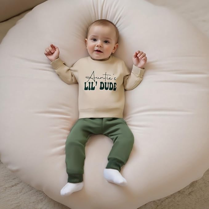Infant Baby Boy Fall Clothes Set Funny Letter Sweatshirt Pant Outfit Toddler Winter Clothes 6 12 18 Months 2T 3T