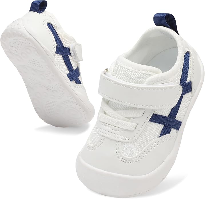 Scurtain Baby Shoes Boy Girl First Walking Shoe Infant Crib Breathable Sneakers Lightweight Barefoot Shoes for Babies