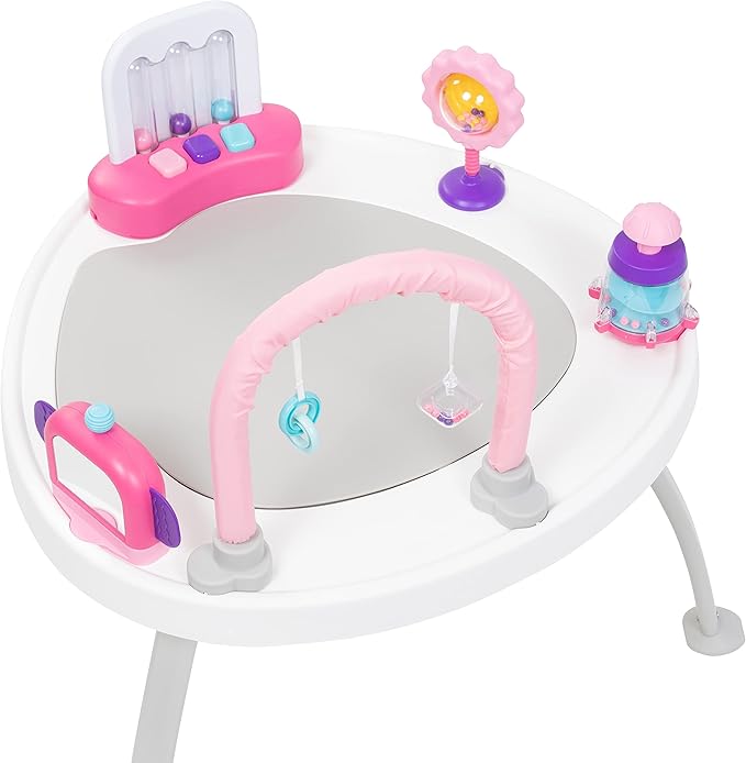 Smart Steps® 3-in-1 Bounce N' Play Activity Center Plus with STEM Learning Toys, Princess Pink