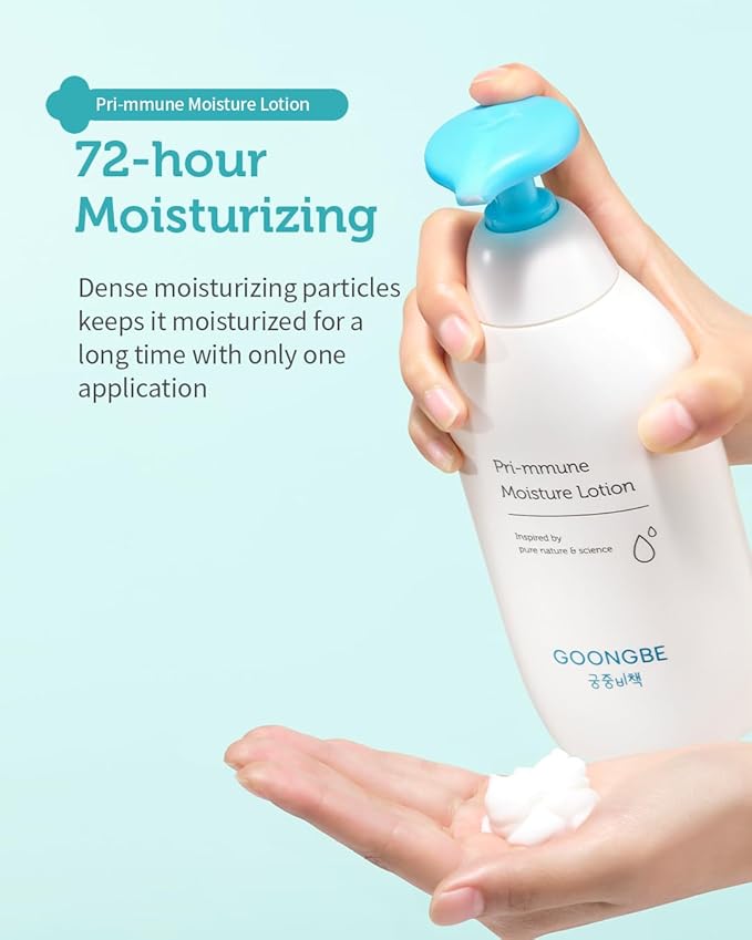 GOONGBE Baby Skincare Duo Set - Korean Baby Skincare & Bath Time Essentials - Shampoo & Bath, Moisutre Lotion - Travel Sized Hydrating & Nourishing Wash and Moisturizer, 2 Items