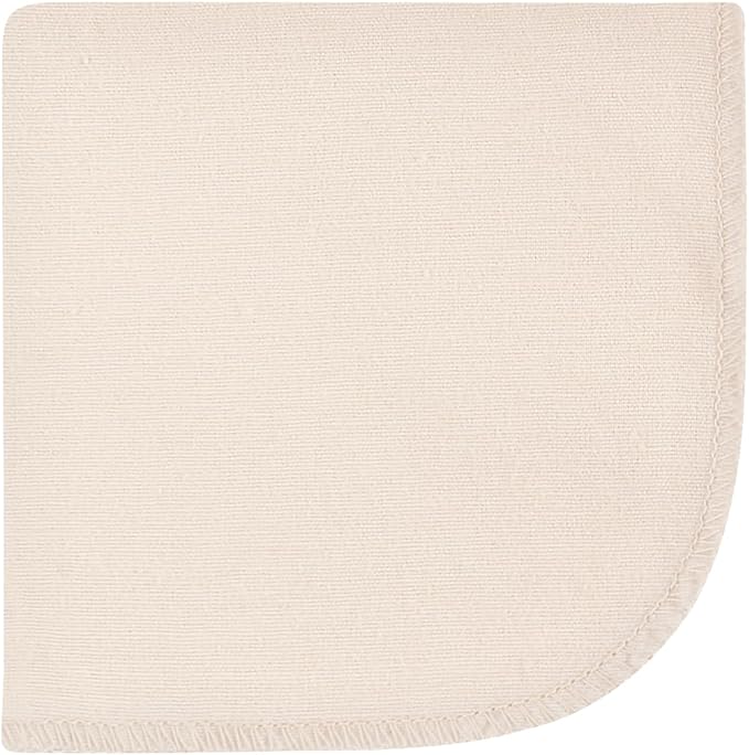 Hudson Baby Unisex Baby Flannel Cotton Washcloths 12-Pack, Neutral Safari World, One Size