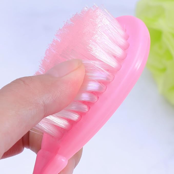 Healifty Baby Comb and Brush Set with Gentle Massage Comb for Newborn Scalp Care Safe and Comfortable Hair Washing for Infant and Toddler 4.72X1.77X0.98 Inch